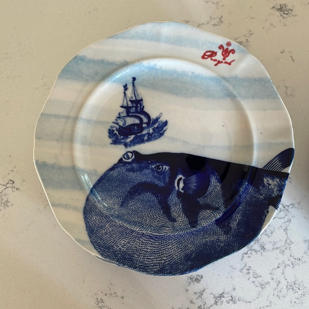 Anthropologie From the Deep Salad Plates, Set of 6